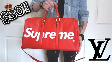 real vs fake supreme duffle bag|is your supreme bag real.